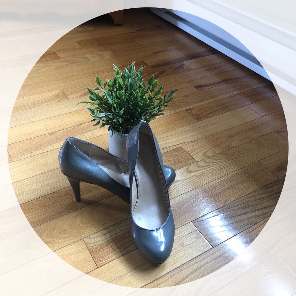 ❤️Grey Patten Marc Fisher Platforms